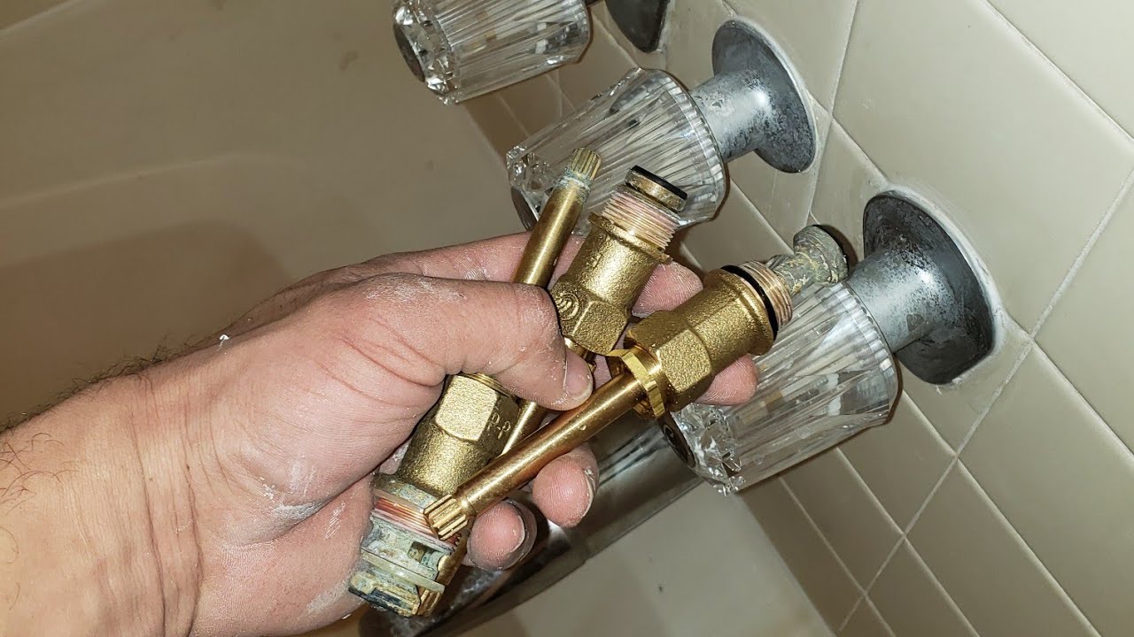 2 handle shower faucet cartridge replacement