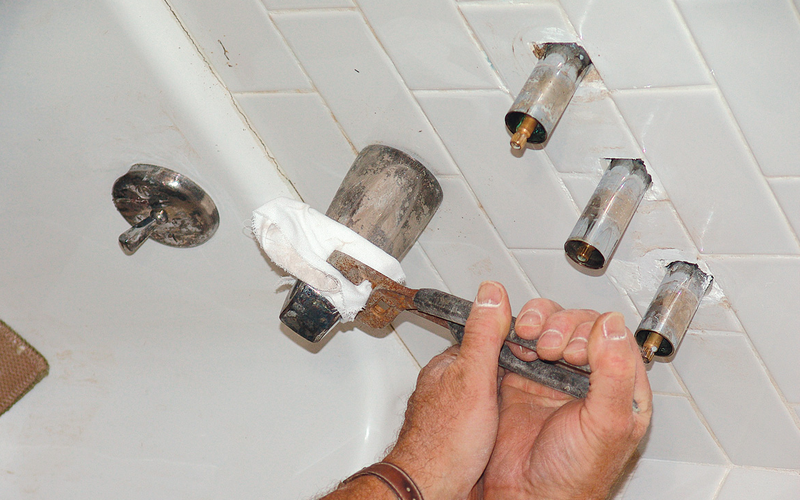 two-handle shower faucet 